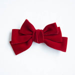 Load image into Gallery viewer, Stella Velvet Hair Dog Bow Clip
