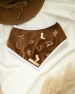 Load image into Gallery viewer, Yee-haw (brown) Dog Bandana
