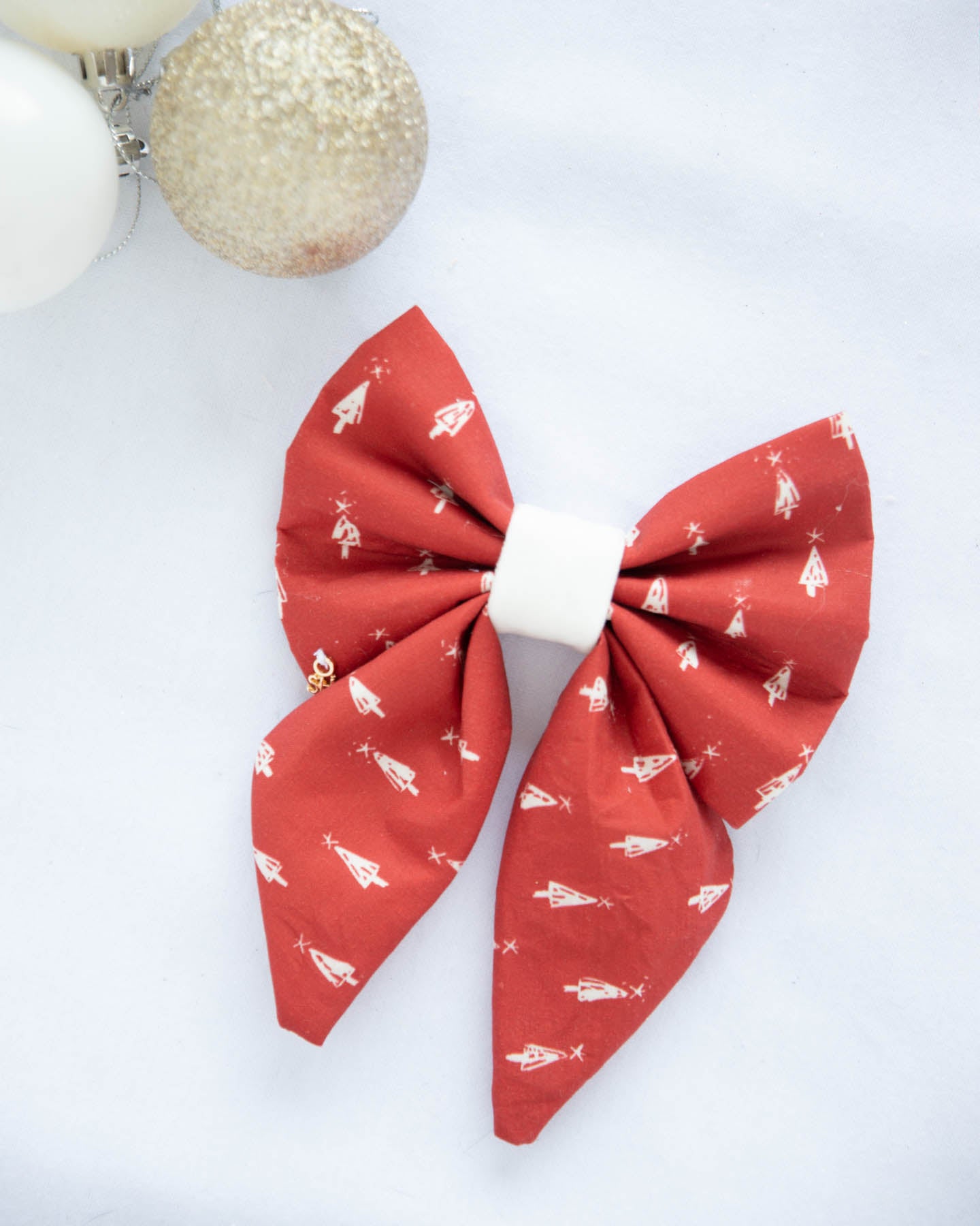 Red Allegra Dog Bow Tie