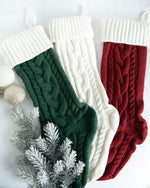 Load image into Gallery viewer, Personalised Knitted Christmas Stocking
