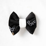 Load image into Gallery viewer, Boo &#39;Glow&#39; Velvet Dog Bow Tie
