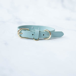 Mint Vegan Leather Collar