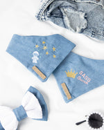 Load image into Gallery viewer, Custom Denim Embroidery Dog Bandana

