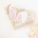 Load image into Gallery viewer, Nude Velvet Bunny Ears Dog Bandana
