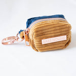 Load image into Gallery viewer, Blueberry/Mustard Cord Waste Bag Holder
