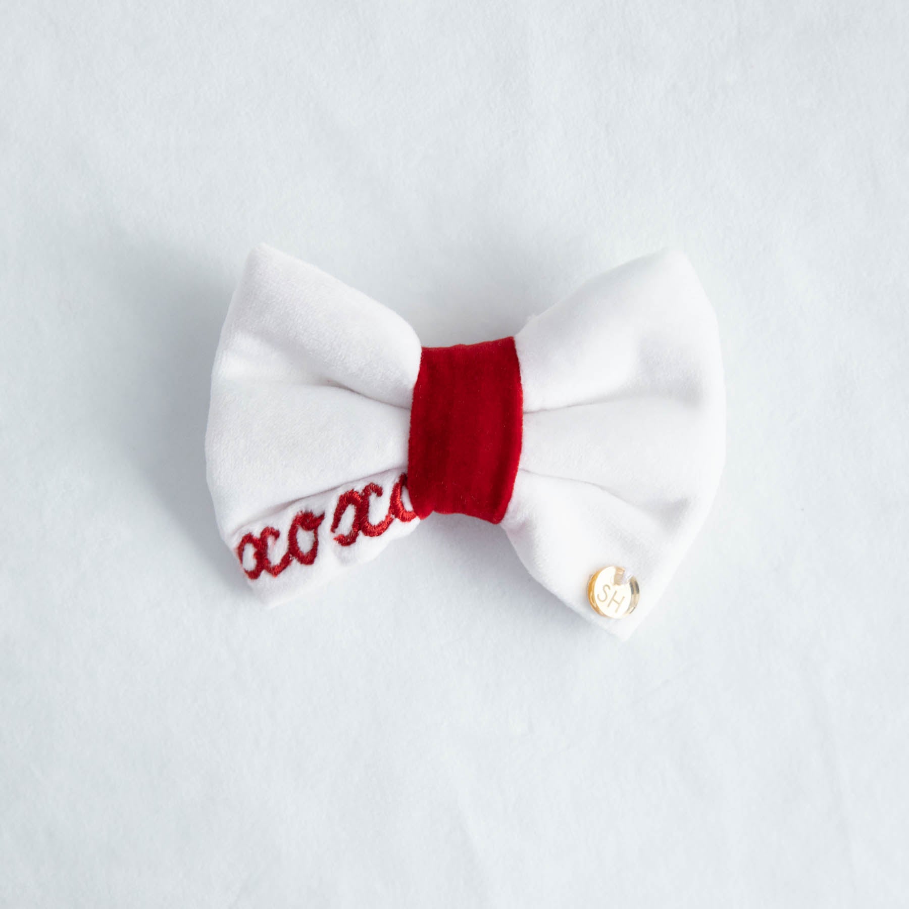 Sweetheart Velvet Dog Bow Tie