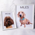 Load image into Gallery viewer, Framed Digital Portrait (1 Pet)
