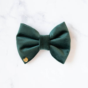 Ollie Velvet Dog Bow Tie